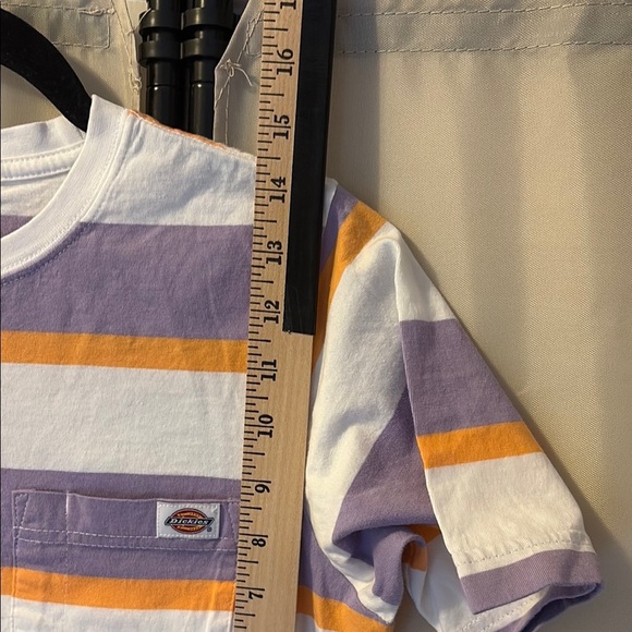 Dickies Purple and Orange Short Sleeve Tee with Retro Stripes - Picture 6 of 6
